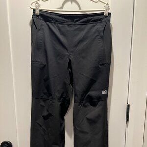 REI Women's Petite Medium (M) Black Rain Pants